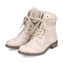 Rieker Women'S Corded Boots Vanilla Beige