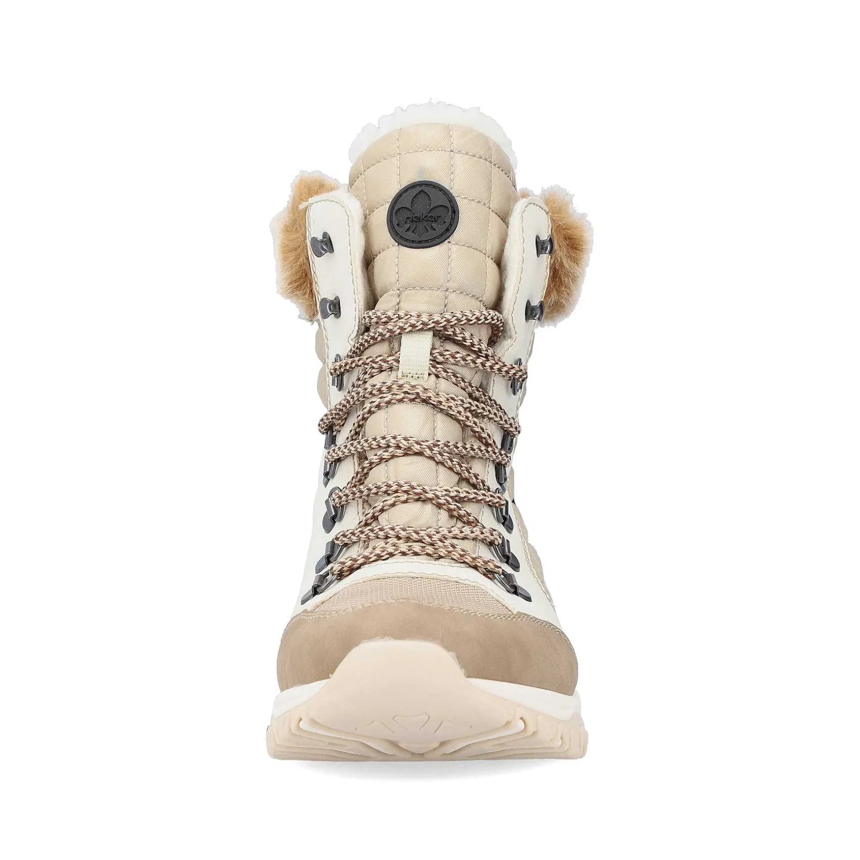 Rieker Women'S Corded Boots Brown Beige