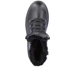 Rieker Women'S Corded Boots Deep Black