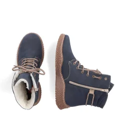 Rieker Women'S Corded Boots Royal Blue
