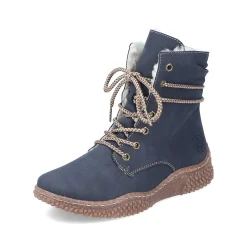 Rieker Women'S Corded Boots Royal Blue