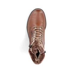 Rieker Women'S Corded Boots Chestnut Brown