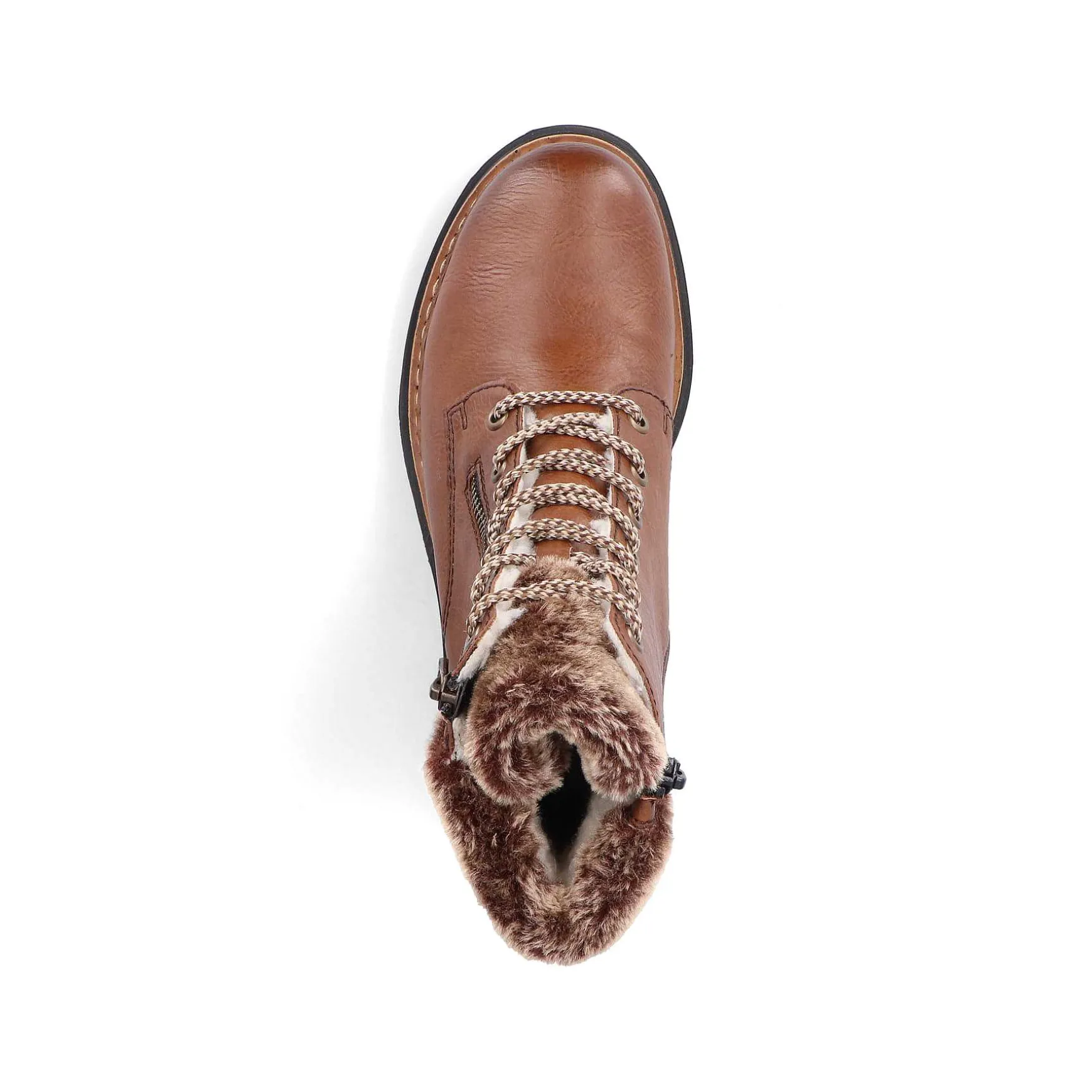 Rieker Women'S Corded Boots Chestnut Brown