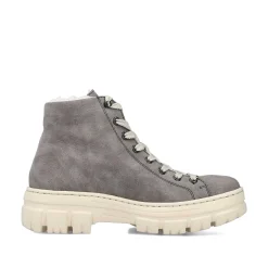 Rieker Women'S Corded Boots Dust Gray