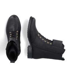 Rieker Women'S Corded Boots Asphalt Black