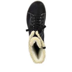 Rieker Women'S Corded Boots Deep Black
