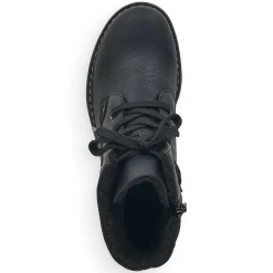 Rieker Women'S Corded Boots Asphalt Black
