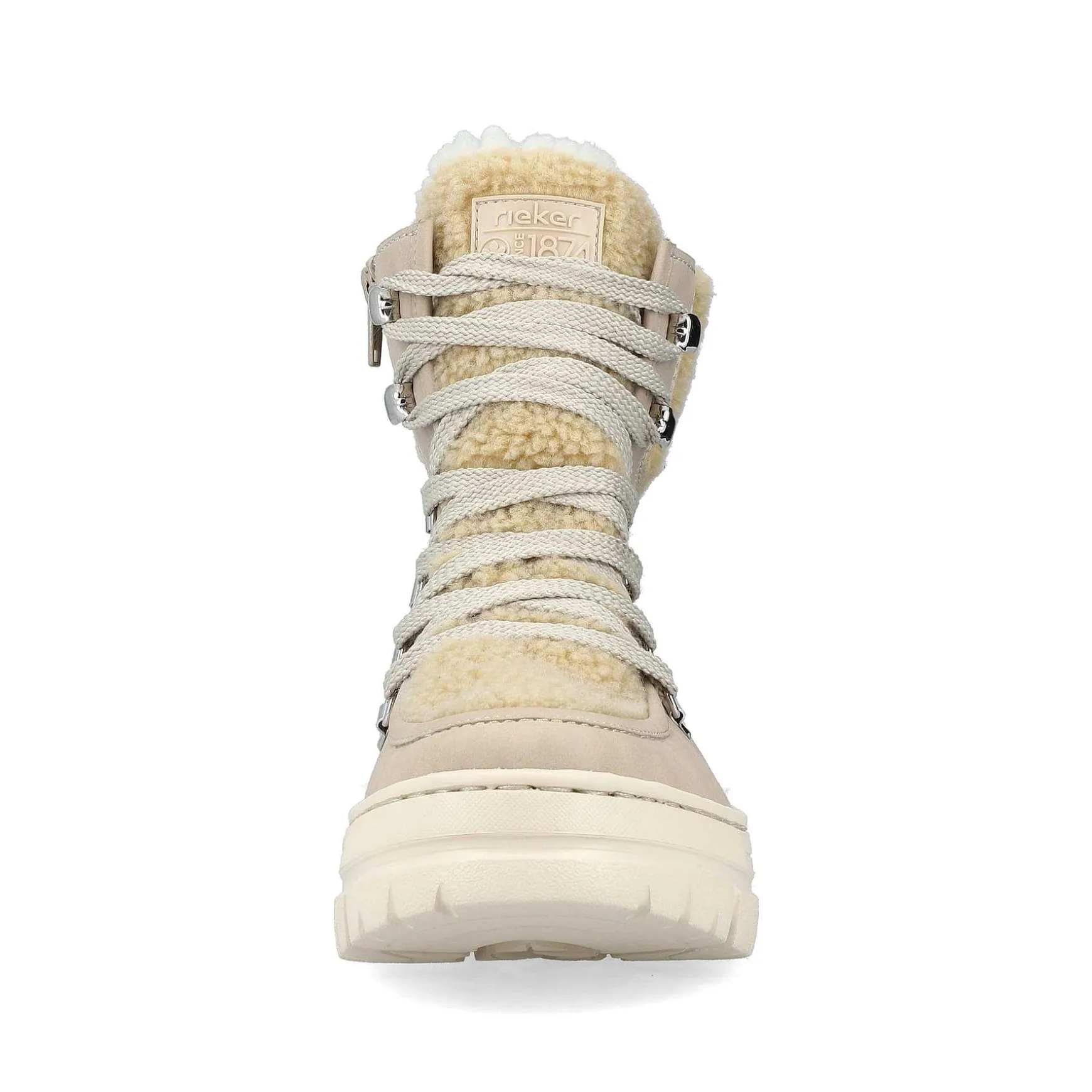 Rieker Women'S Corded Boots Sand Beige