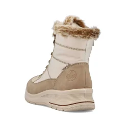 Rieker Women'S Corded Boots Vanilla Beige