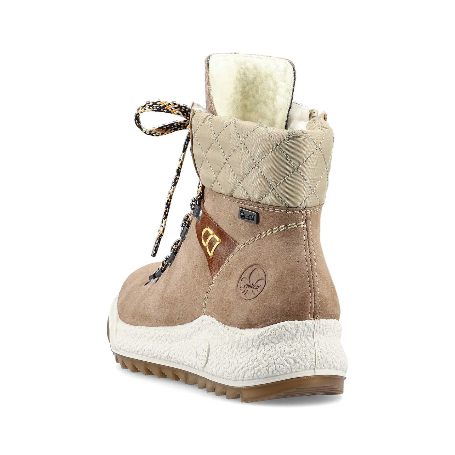 Rieker Women'S Corded Boots Brown Beige