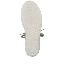 Rieker Women'S High Sneaker Cream Beige-Khaki Green