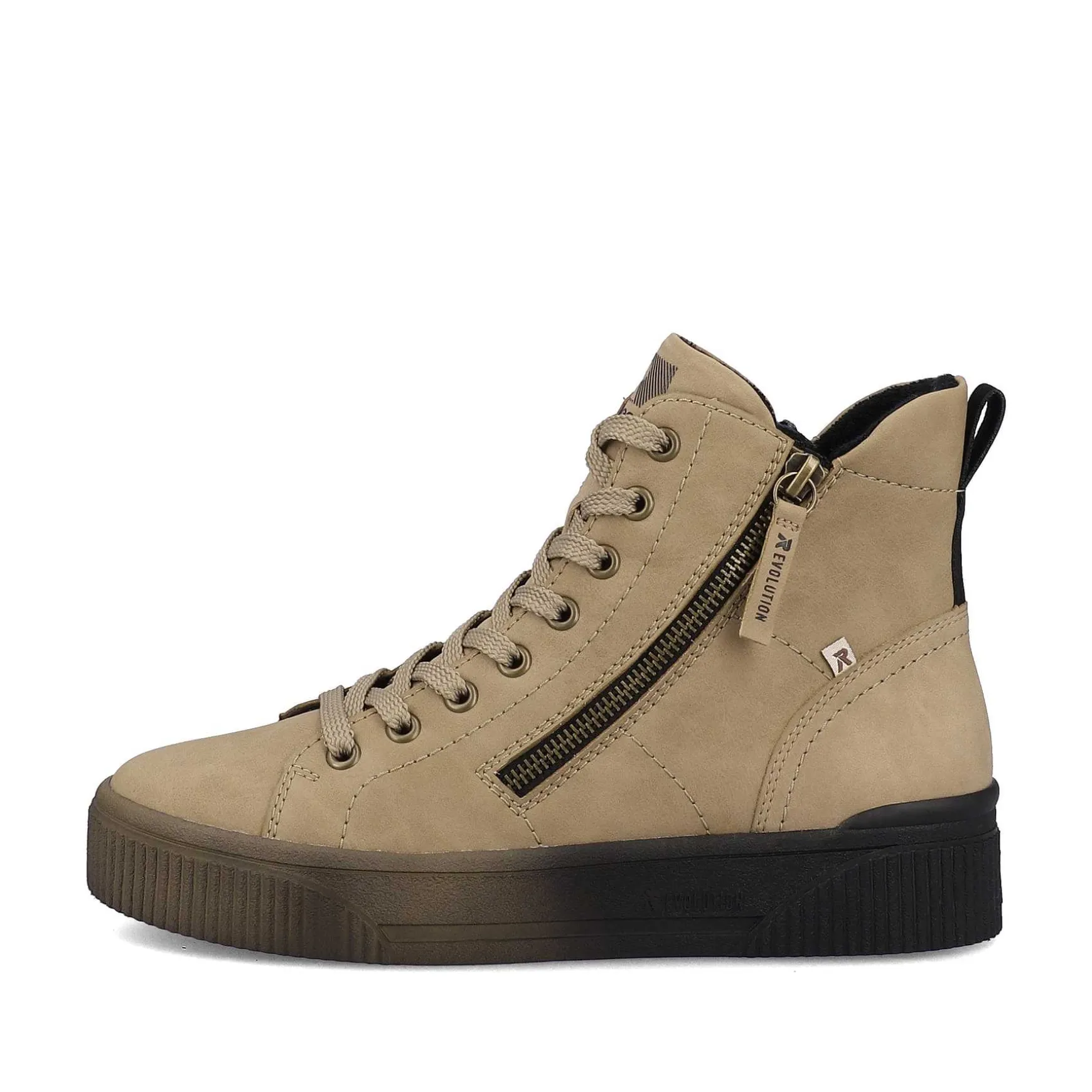 Rieker Women'S High Sneaker Cinnamon