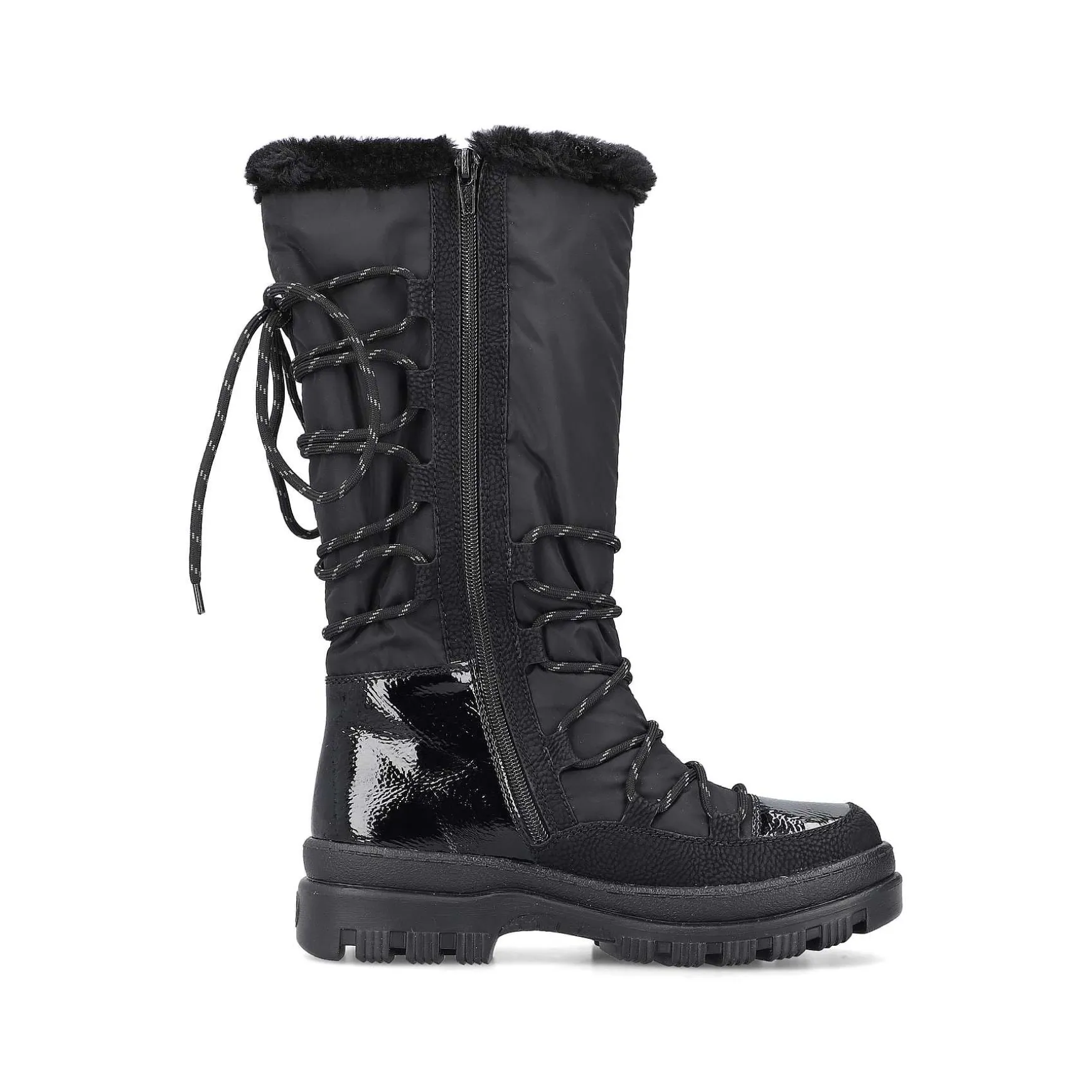 Rieker Women'S High-Shaft Boots Graphite Black