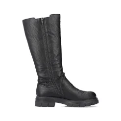 Rieker Women'S High-Shaft Boots, Glossy Black