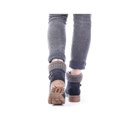 Rieker Women'S Laced Boots Ocean Blue