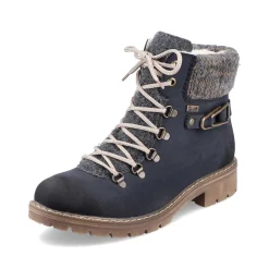 Rieker Women'S Laced Boots Ocean Blue