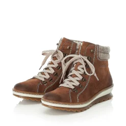 Rieker Women'S Laced Boots Caramel Brown