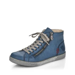 Rieker Women'S Laced Shoes Azure Blue