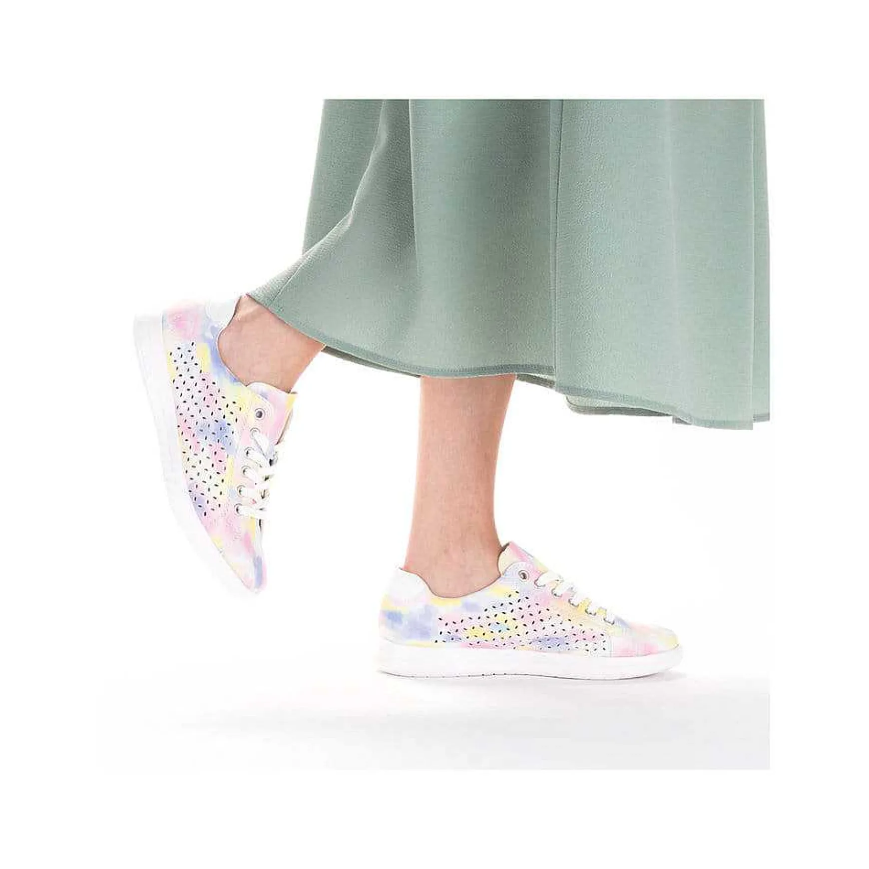 Rieker Women'S Laced Shoes Multi-Edelweis