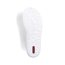 Rieker Women'S Laced Shoes Pearl White