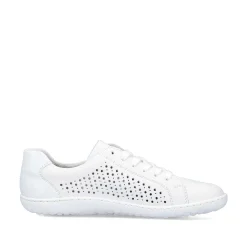 Rieker Women'S Laced Shoes Pearl White