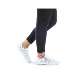 Rieker Women'S Laced Shoes Pearl White