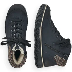 Rieker Women'S Lace-Up Shoes Ocean Blue