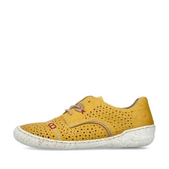 Rieker Women'S Lace-Up Shoes Sunflower Yellow