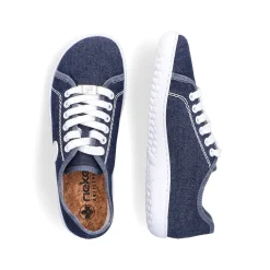 Rieker Women'S Lace-Up Shoes Navy Blue