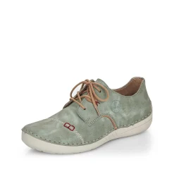 Rieker Women'S Lace-Up Shoes Green Gray