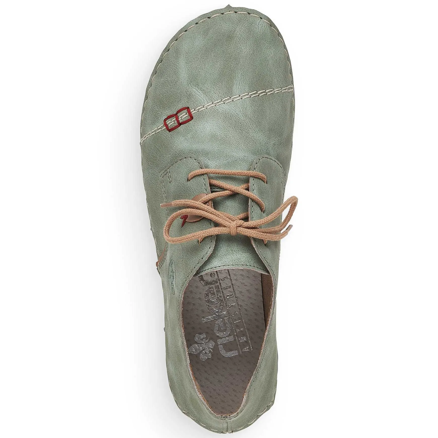 Rieker Women'S Lace-Up Shoes Green Gray