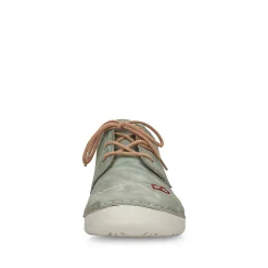 Rieker Women'S Lace-Up Shoes Green Gray