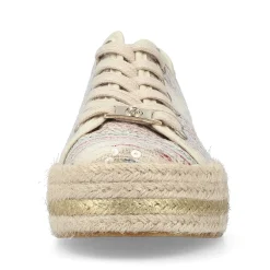 Rieker Women'S Lace-Up Shoes Light Beige