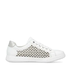 Rieker Women'S Lace-Up Shoes Crystal White