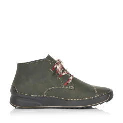 Rieker Women'S Lace-Up Shoes Khaki Green