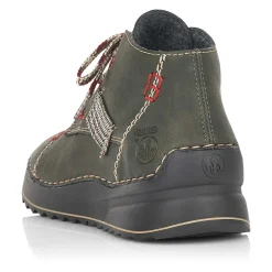 Rieker Women'S Lace-Up Shoes Khaki Green