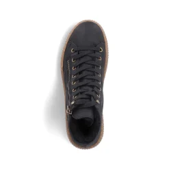 Rieker Women'S Lace-Up Shoes Asphalt Black