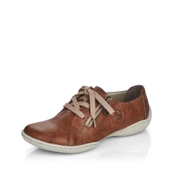 Rieker Women'S Lace-Up Shoes Chestnut Brown