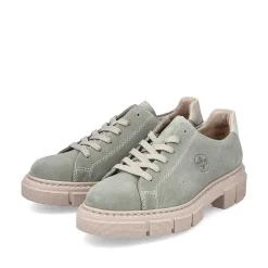 Rieker Women'S Lace-Up Shoes Mint Green