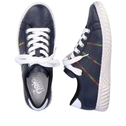 Rieker Women'S Lace-Up Shoes Navy Blue