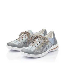 Rieker Women'S Lace-Up Shoes Sea Blue