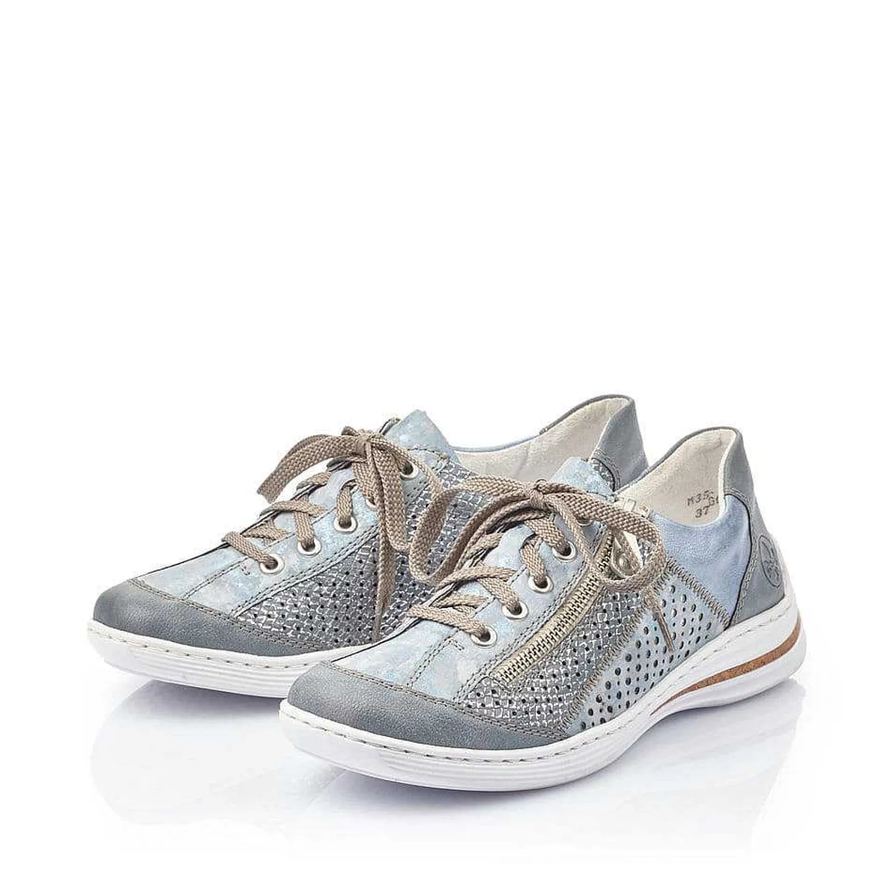 Rieker Women'S Lace-Up Shoes Sea Blue