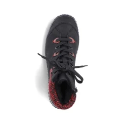 Rieker Women'S Lace-Up Shoes Graphite Black