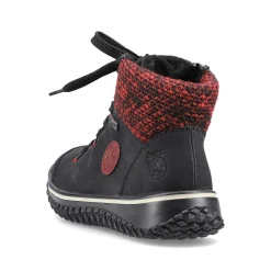 Rieker Women'S Lace-Up Shoes Graphite Black