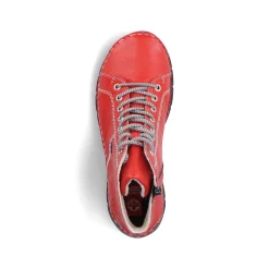 Rieker Women'S Lace-Up Shoes Fire Red