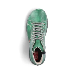 Rieker Women'S Lace-Up Shoes Emerald Green