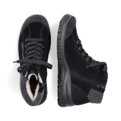 Rieker Women'S Lace-Up Shoes Graphite Black