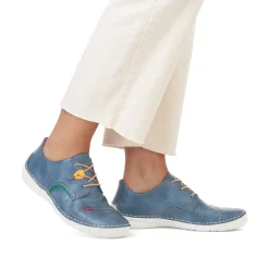 Rieker Women'S Lace-Up Shoes, Slate Blue