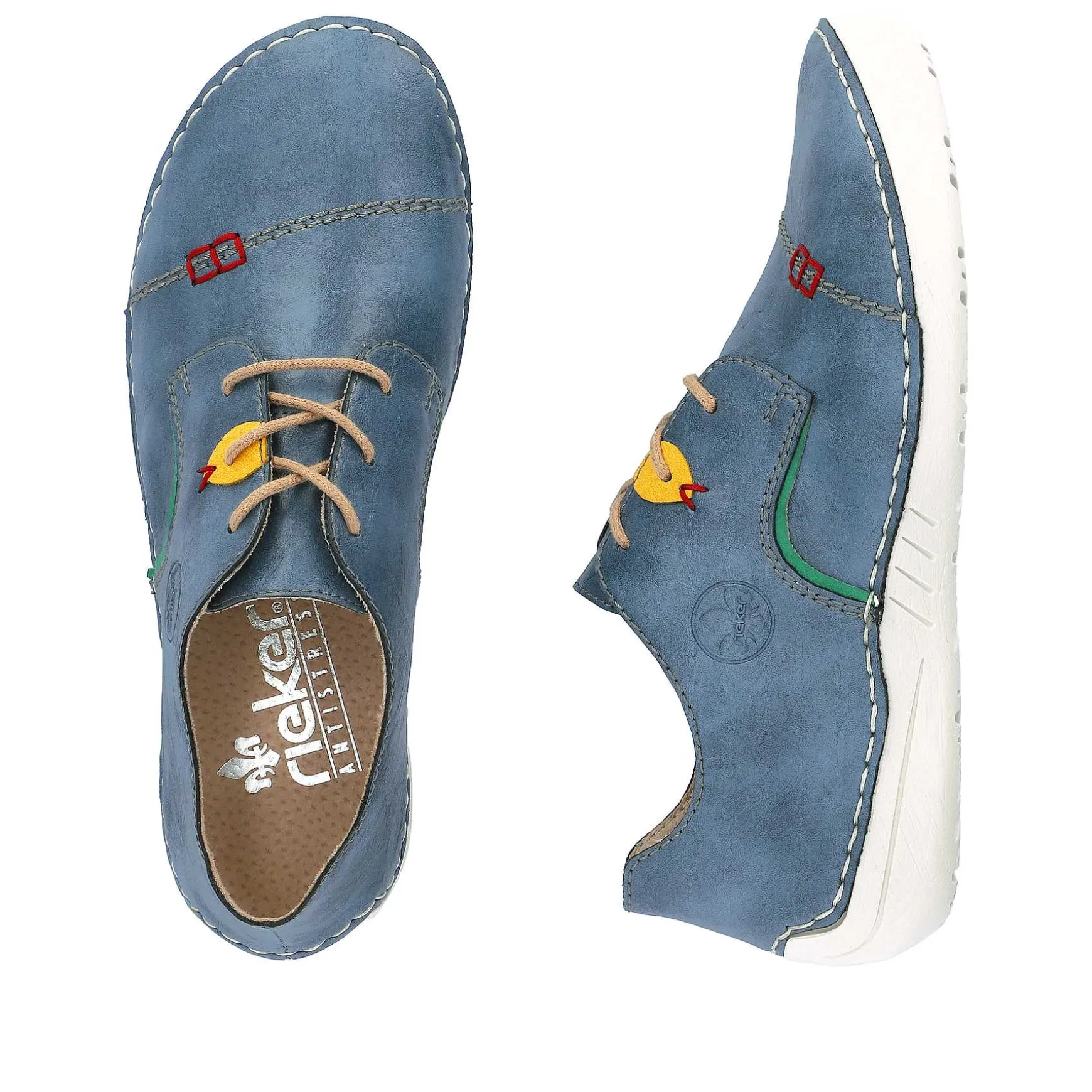 Rieker Women'S Lace-Up Shoes, Slate Blue