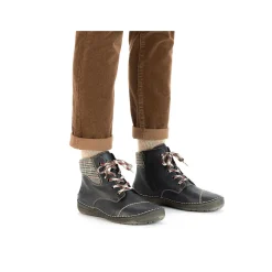 Rieker Women'S Lace-Up Shoes Steel Blue